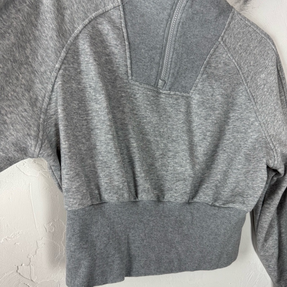 Baleaf Sweatshirt Pullover Sweater Jacket Hoodie Heather Grey Light Terry‎ Knit - Picture 4 of 8